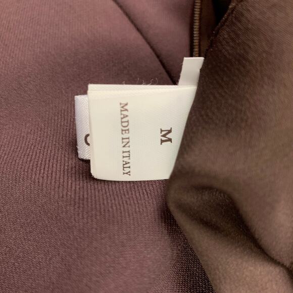 BRUNELLO CUCINELLI Size M Eggplant Virgin Wool A-line Sleeveless Dress - Picture 5 of 6